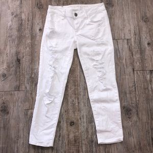 American Eagle Destructed Crop Jegging